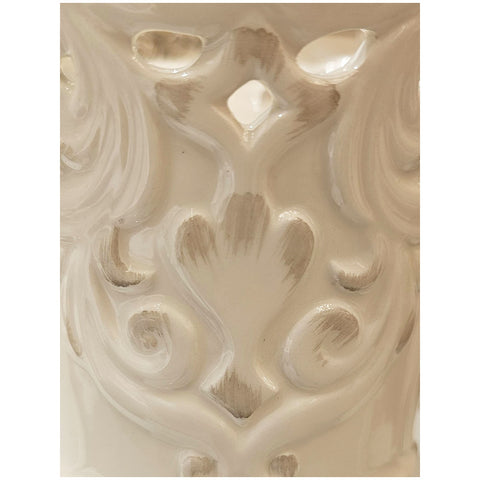 L'arte di Nacchi Vaso in ceramica traforata D17x15 cm