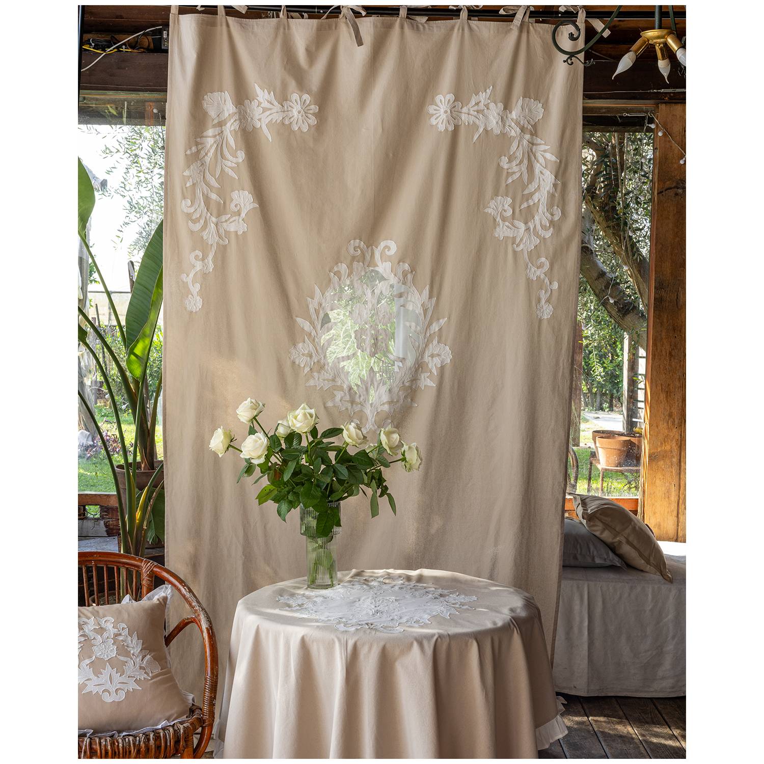 Carpentier & Preux Tenda – Pannello Pronto da Tavolo Poliestere Grigio 140 x 140 cm Carpentier & Preux Tenda – Pannello Pronto da Tavolo Poliestere Grigio 140 x 140 cm