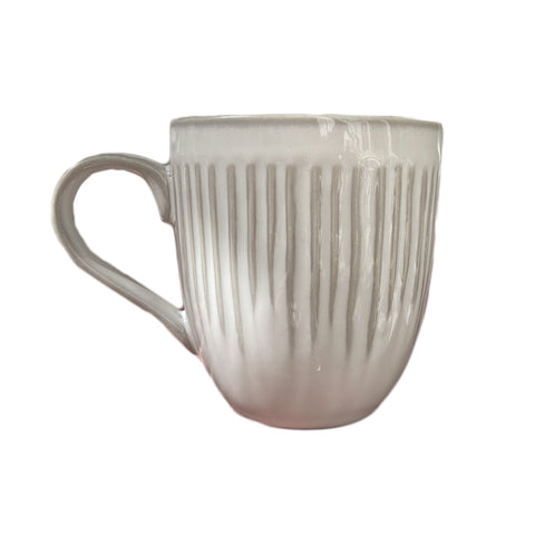 EASY LIFE Mug tazza grande da colazione GALLERY WHITE porcellana bianca 350 ml