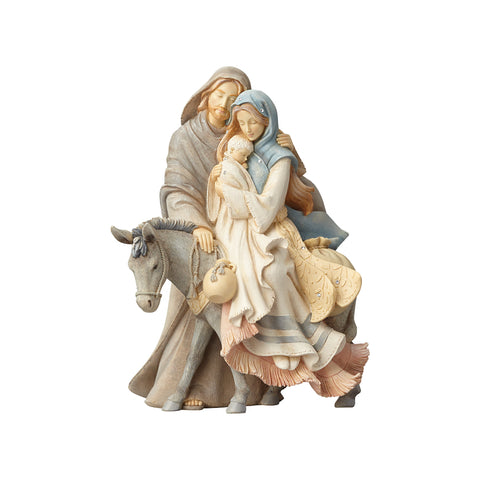 Enesco Statuina natalità in resina con asino 19x19xH22,8 cm
