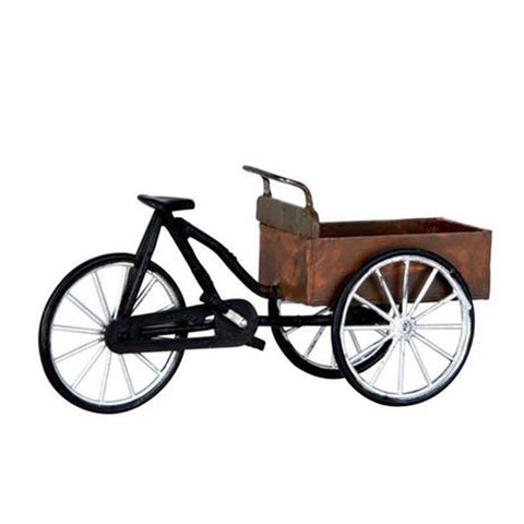 LEMAX Costruisci il tuo villaggio di natale bici con carretto 3.6x7.3x2.9 cm