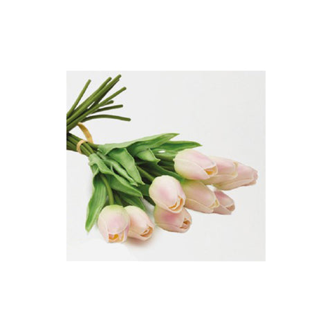 Hervit Mazzo 10 Tulipani artificiali rosa H35 cm