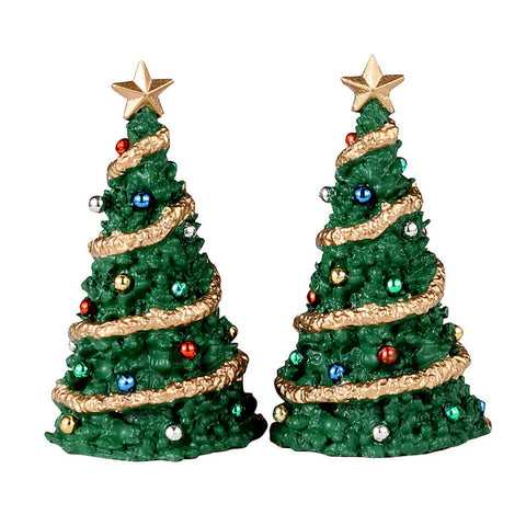 LEMAX Set due pezzi Alberi di natale "Classic Christmas Tree" in poliestere