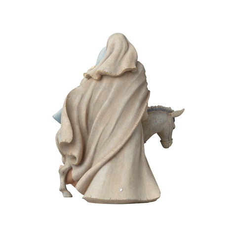 Enesco Statuina natalità in resina con asino 19x19xH22,8 cm