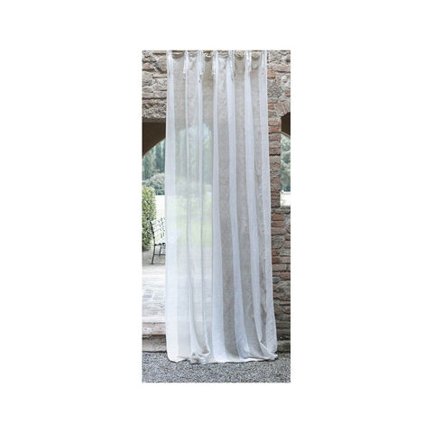 BLANC MARICLO’ Set 2 pannelli tenda LORD a righe beige 150x290 cm A2727699NT