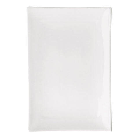 LA PORCELLANA BIANCA Vassoio rettangolare ESSENZIALE piatto bianco 35x23x2,4 cm