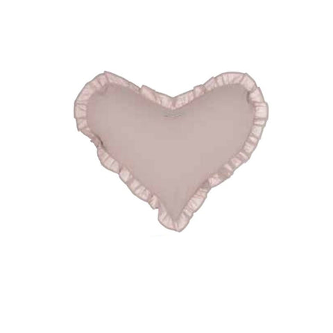 BLANC MARICLO' Cuscino a forma di cuore da arredo in cotone rosa 45x35 cm A2515099RP