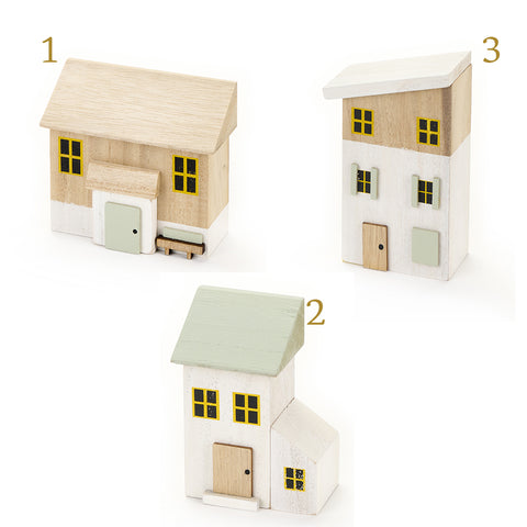 NUVOLE DI STOFFA Casette in legno decori casa in legno Clarissa 3 varianti