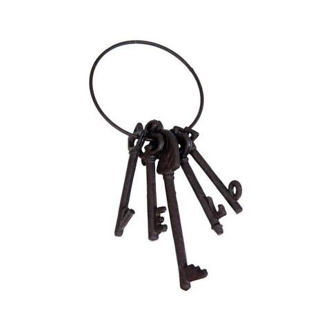 CLAYRE & EEF Decorazione mazzo di chiavi metallo marrone 11x5x25 cm 6Y2051