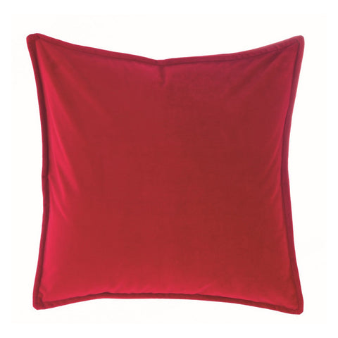 BLANC MARICLO' Cuscino arredo quadrato TEMPERA cuscino in velluto rosso 45x45 cm