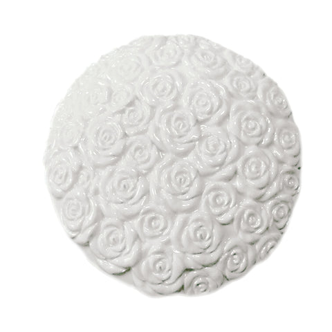 LA PORCELLANA BIANCA Umidificatore LEOPOLDINA in porcellana con rose 16 cm P600100011