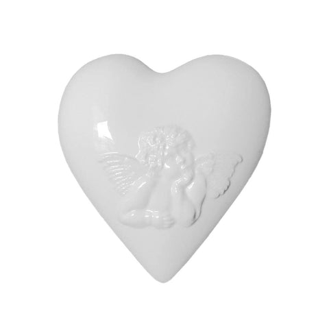 LA PORCELLANA BIANCA Umidificatore a cuore LEOPOLDINA bianco H18 cm P600100012