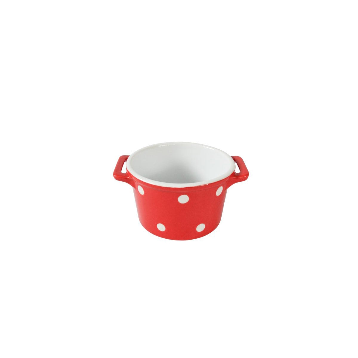 ISABELLE ROSE Ciotola con manici ceramica rossa a pois 16x13x8,5 cm IR – Angelica  Home Stabia