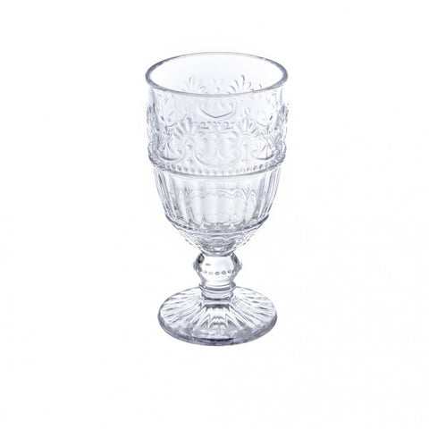 Blanc Mariclò Set 6 bicchieri calice vino in vetro "Libiamo"7x7xh14 cm