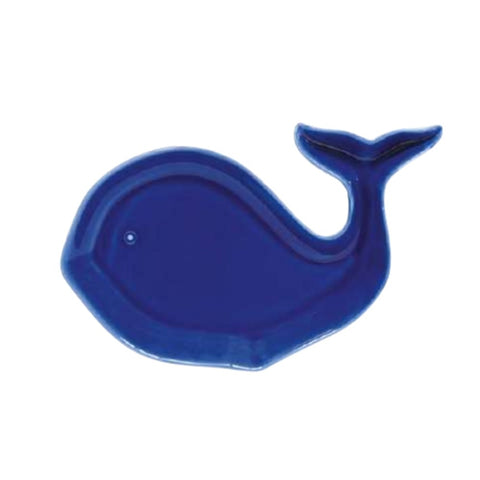 EASY LIFE Piatto forma balena in porcellana SEA FRIENDS BLU blu 28x18 cm