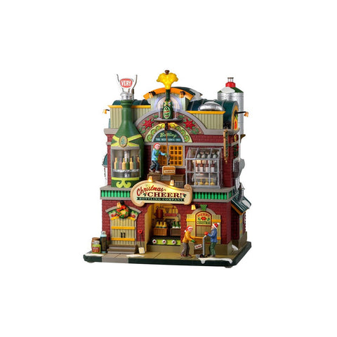 LEMAX Edificio illuminato "Christmas Cheer Bottling Company" Costruisci il tuo villaggio di Natale