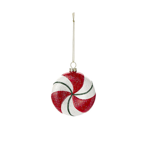 NUVOLE DI STOFFA Decorazione natalizia per albero 2 varianti rosso bianco 9 cm
