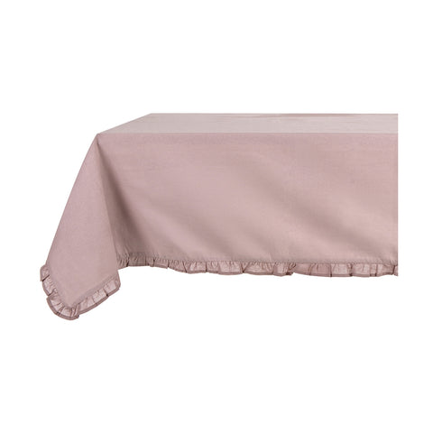 BLANC MARICLO' Tovaglia con galetta INFINITY cotone rosa polvere 150x240 cm