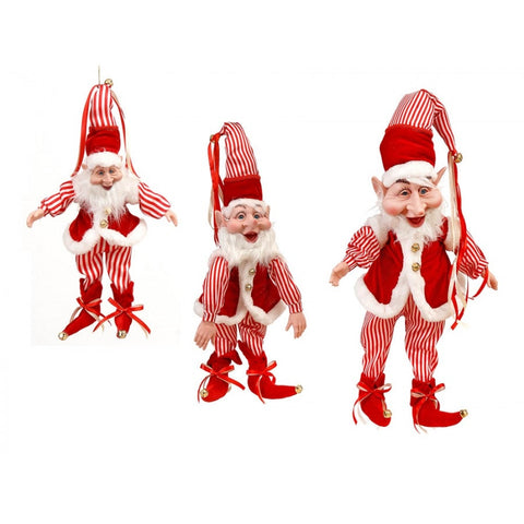 VETUR Elfo di Babbo Natale decorazione natalizia 40 cm 94733