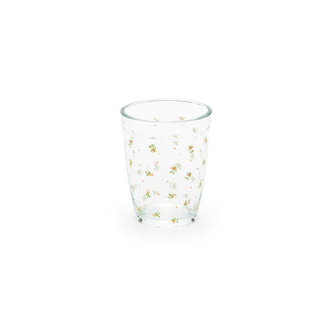 NUVOLE DI STOFFA Set di 6 bicchieri ANNETTE in vetro con fiori 330ml 8,5x10,5 cm
