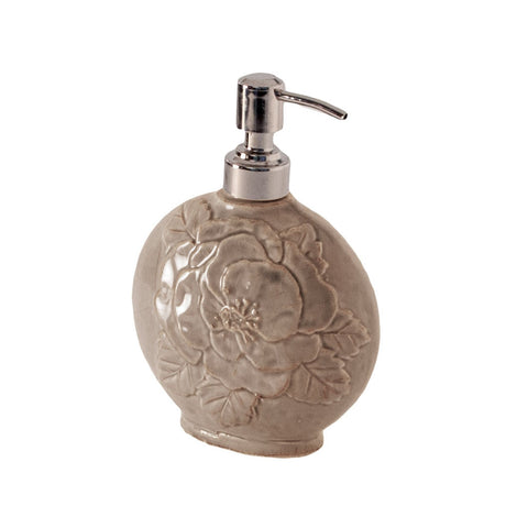 VIRGINIA CASA Dispenser sapone “ROMANTICA” dosatore in ceramica beige F240AB-1@GC