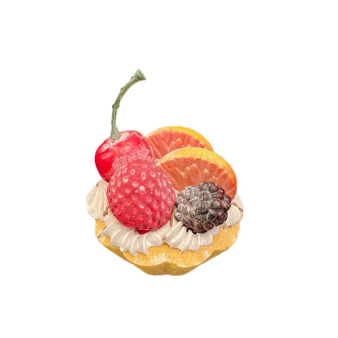 I DOLCI DI NAMI Crostatina alla frutta dolce decorativo artigianale Ø7 H5 cm