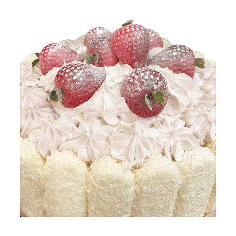 I DOLCI DI NAMI Torta pavesini con fragole torta decorativa rosa Ø19 H11 cm