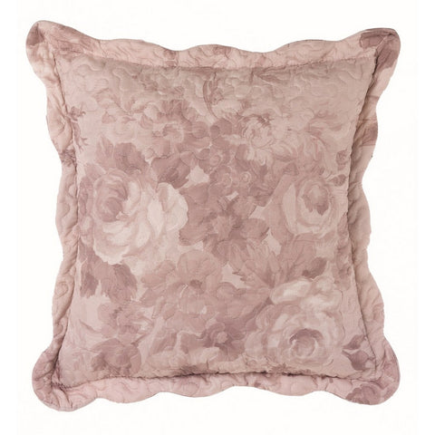 BLANC MARICLO' Cuscino arredo con fiori AFFRESCO rosa 120 gsm 45x45 cm