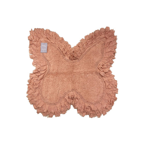 ATELIER17 Tappeto bagno farfalla MAGNOLIA cotone 2 varianti colore 70x70 cm