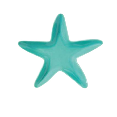 EASY LIFE Piatto forma stella marina in porcellana SEA FRIENDS ACQUA 23x23 cm
