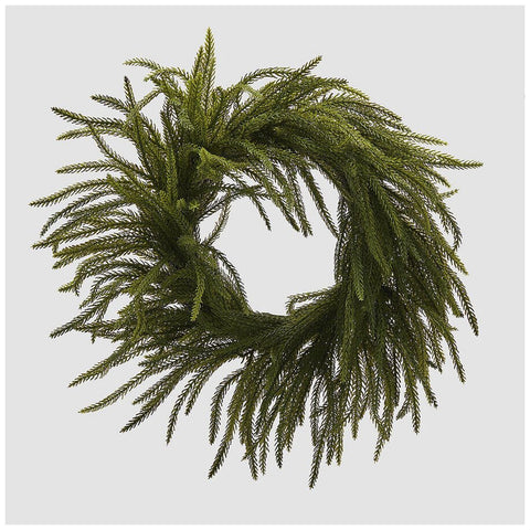 Couronne de porte artificielle « Cryptoméria » EDG Enzo De Gasperi D45 cm