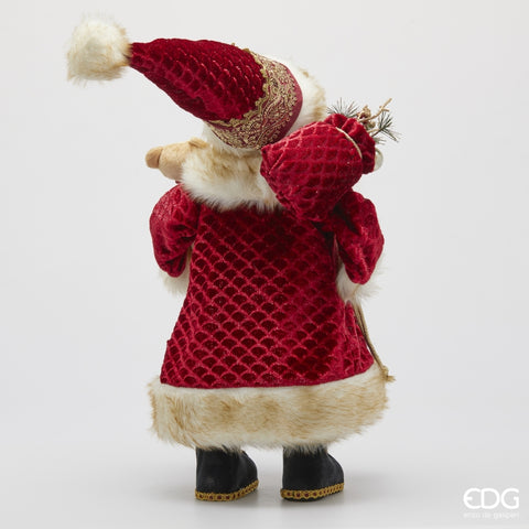 EDG - Enzo De Gasperi Statuina Babbo Natale con orsetto H80cm