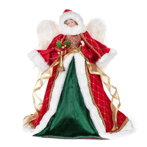 GOODWILL Angel tree topper in porcelain and fabric H41 cm