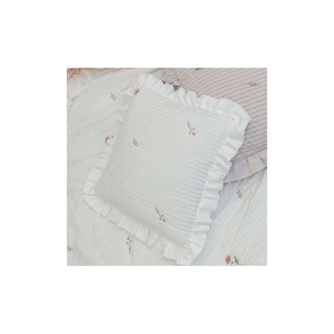 L'Atelier 17 Fodera Cuscino arredo con gala "Soffio di Fiori" 45x45 cm 3 varianti(1 unità)