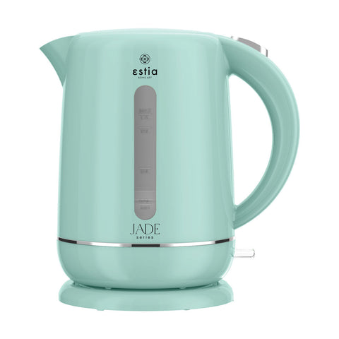 Estia Home "Jade" mint plastic kettle, non-slip base, 2200W 1.7L