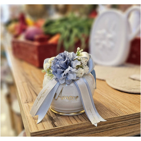 Mata Creazioni Campana in porcellana con box D7xH9 cm 7 varianti(1pz) - Angelica Home Stabia