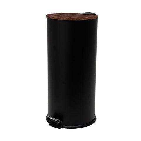 Estia Home Pattumiera da cucina in metallo nero "Allure" 30LT 29x36.5xH63 cm