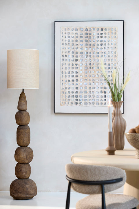 Light & Living Paralume in tessuto sabbia per lampada "Sendai" D40xH49 cm
