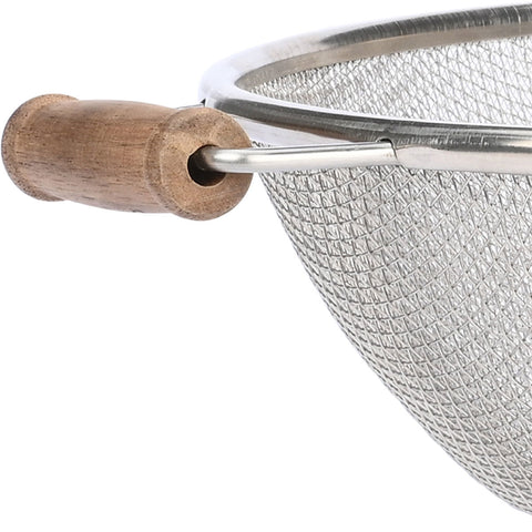 Estia Home Scolapasta in acciaio inox con manici in legno "Allure" 26 cm
