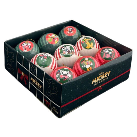 Kurt S. Adler Box 9 sfere di natale Topolino Mickey & Amici