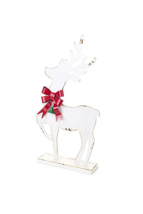 Figurine de renne de Noël en tissu « Carrousel » 41 x 11 x H 76 cm
