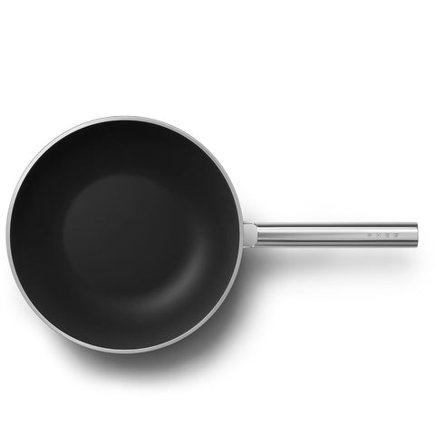 Smeg Padella Wok panna antiaderente + coperchio "50's Style" D30 cm