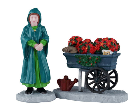 LEMAX Set 2 Personaggi "Floral Street Vendor" H7.2 cm