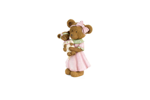 Nuvole di Stoffa Statuina Orsetti in resina "Sweet Bear" H30 cm 2 varianti (1 unità)