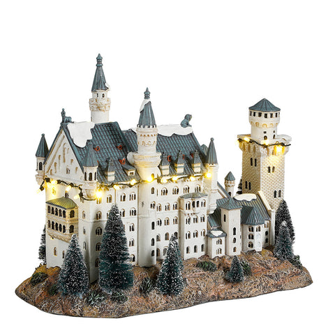 Luville Château de Neuschwanstein led "Autour du monde" 32x17xH25 cm