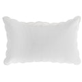 Blanc Mariclò Set 2 Copri guanciali in cotone bianco "Carmen" 50x80 cm - Angelica Home Stabia