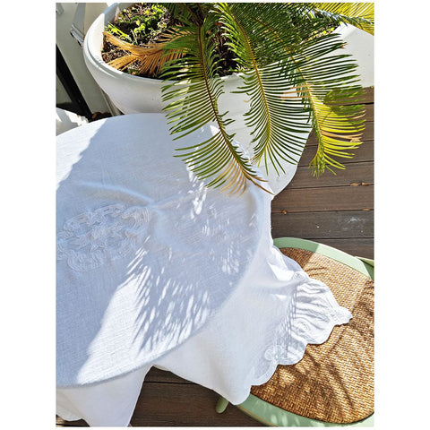 L'Atelier 17 "Duchessa" linen blend tablecloth 100x100 cm 3 variants (1pc)