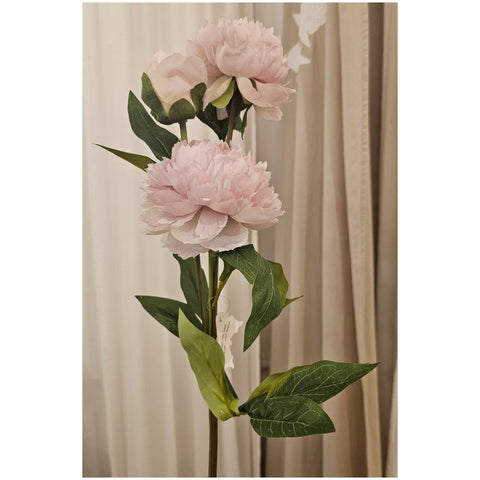 Fiori di Lena Ramo con 2 Peonie artificiali da decorazione 22xH73 cm 3 varianti (1 unità) - Angelica Home Stabia