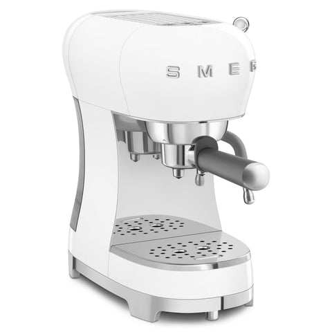 SMEG Macchina caffè espresso 2 tazze acciaio inox bianco 330x149x329 mm