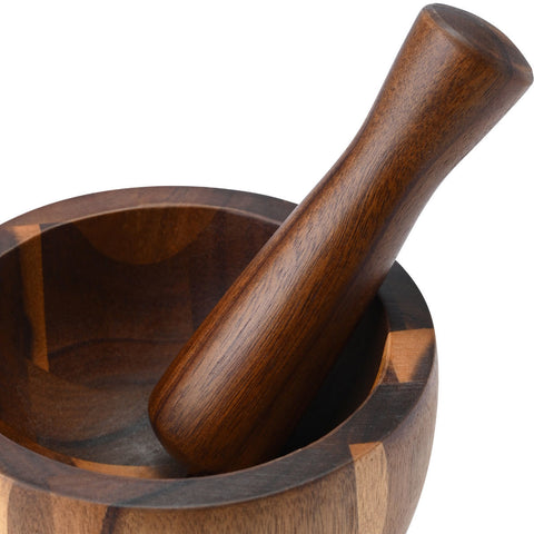 Estia Home Mortaio con pestello in legno di acacia "Allure" D14xH10 cm